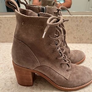 NWOT! Beige Dolce Vita Zip Up lace Boots!